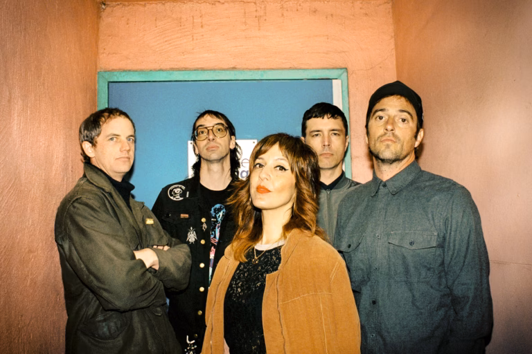 Indie band Screensaver posed together for the lead image of their CONE interview.