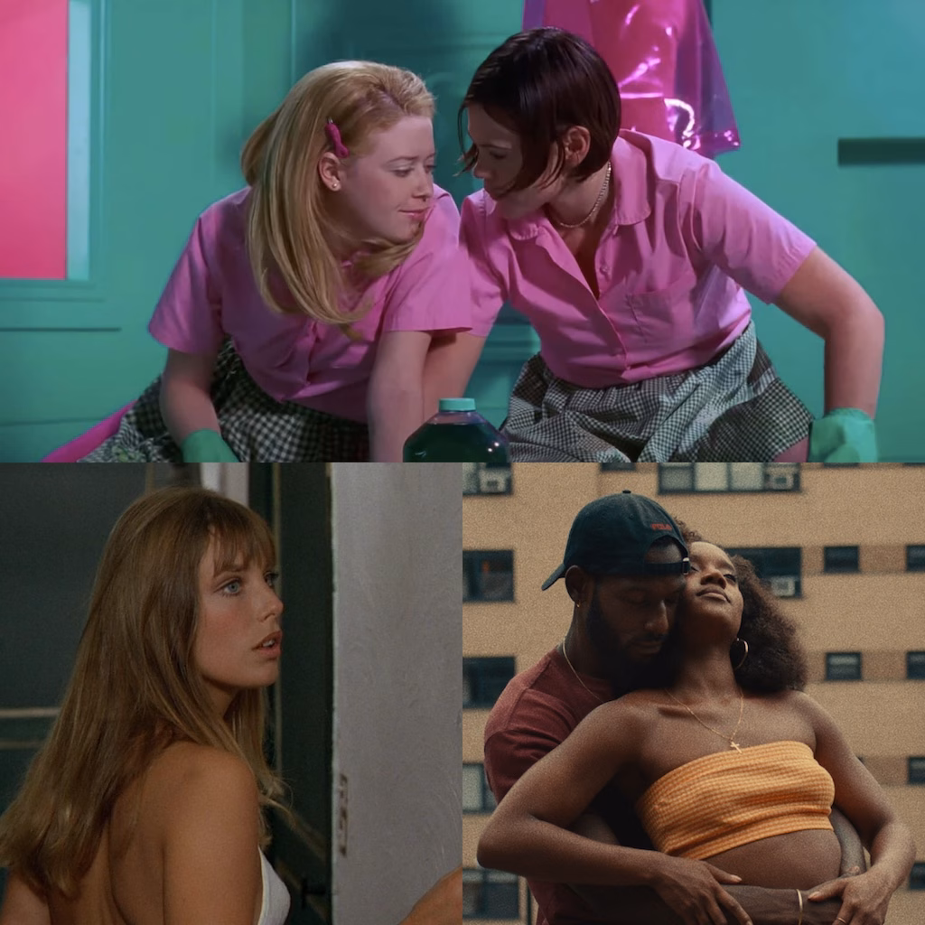 Collage of indie rom-coms for CONE's Valentine's Day list.